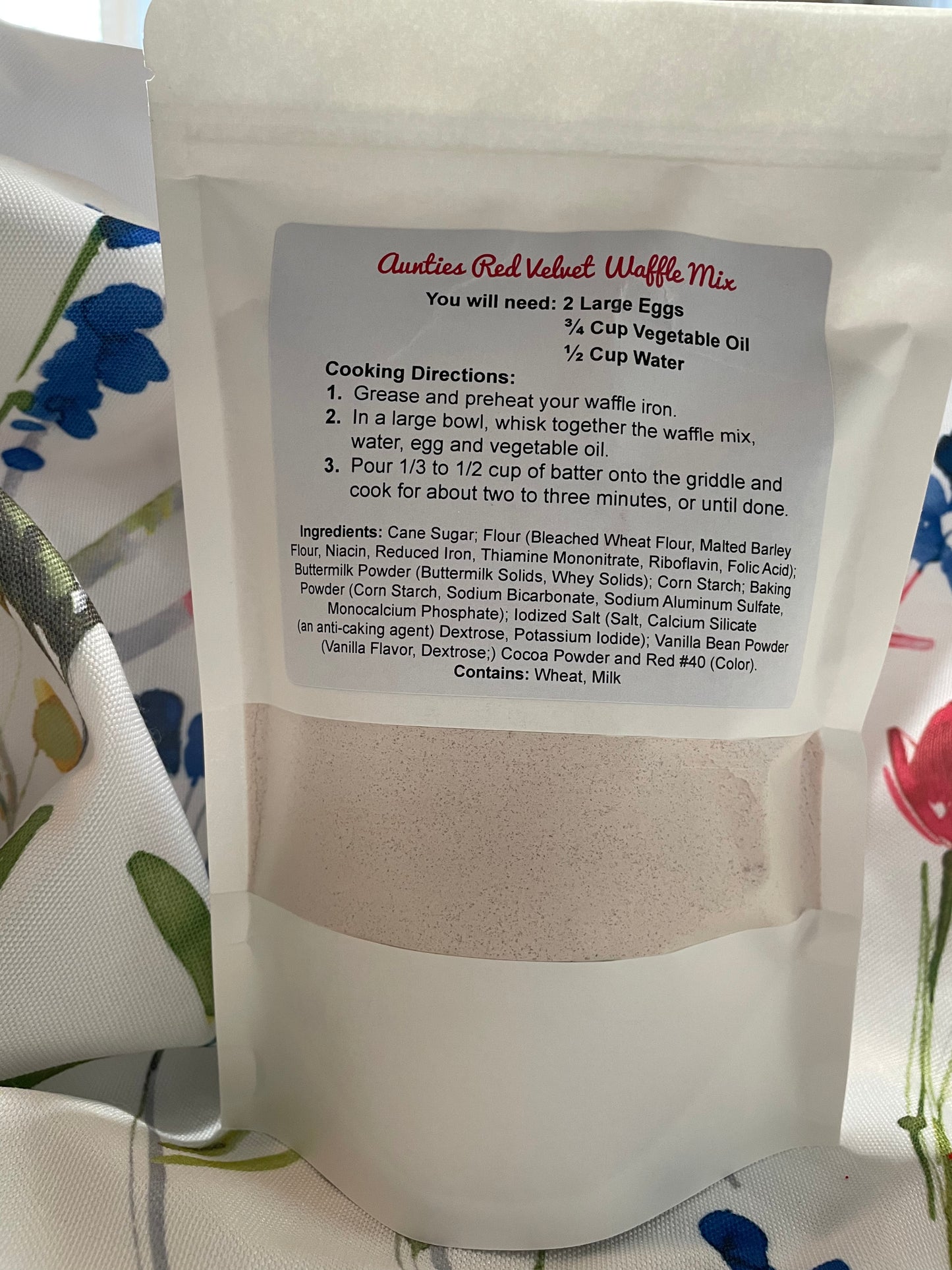 Aunties Red Velvet Waffle Mix