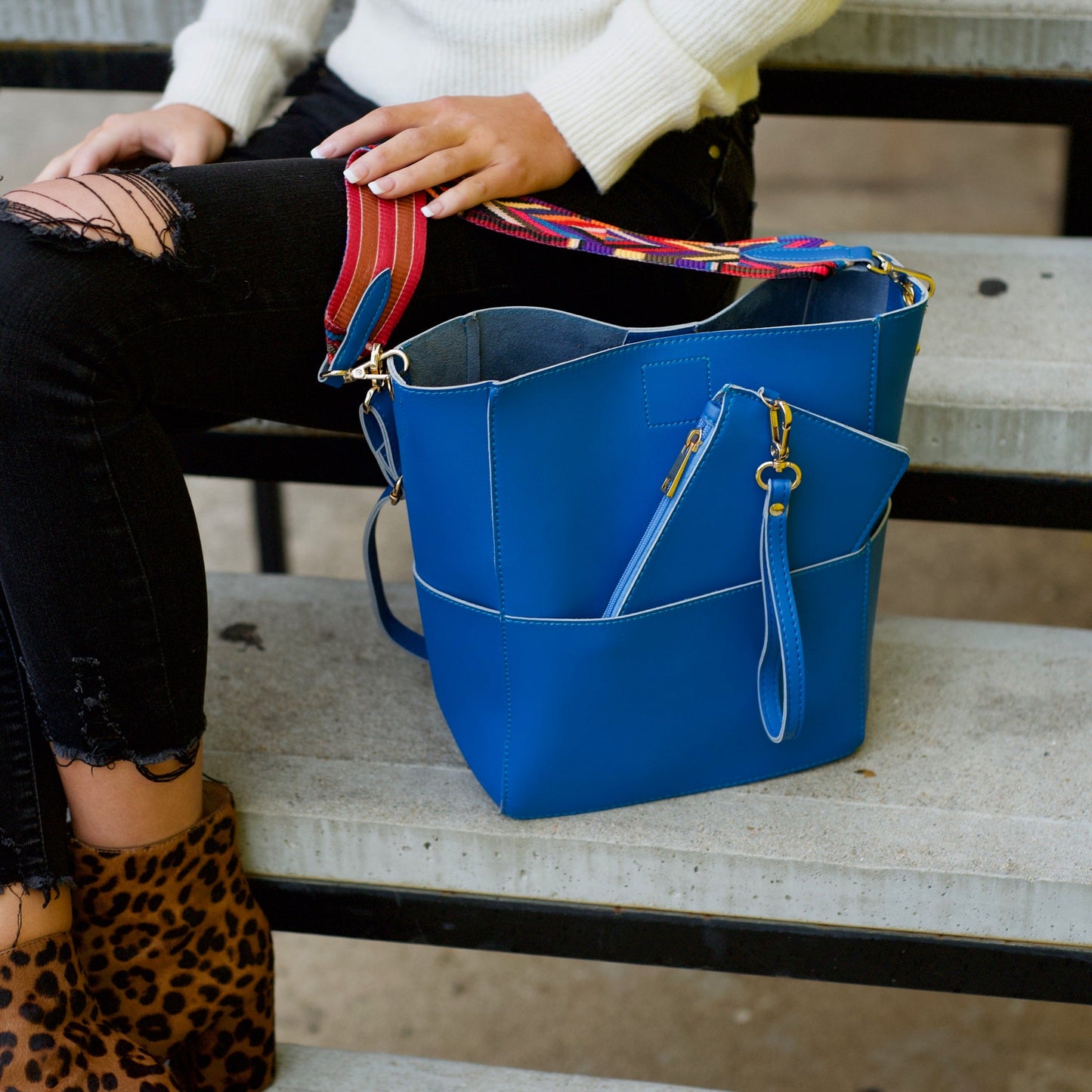 The Bucket Handbag & Matching Wristlet