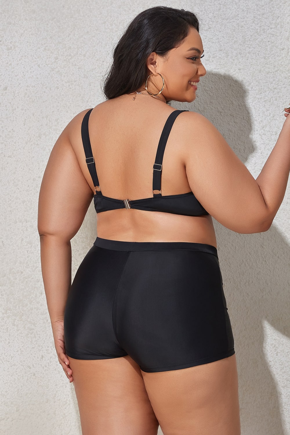 Drawstring Detail Two-Piece Swimsuit