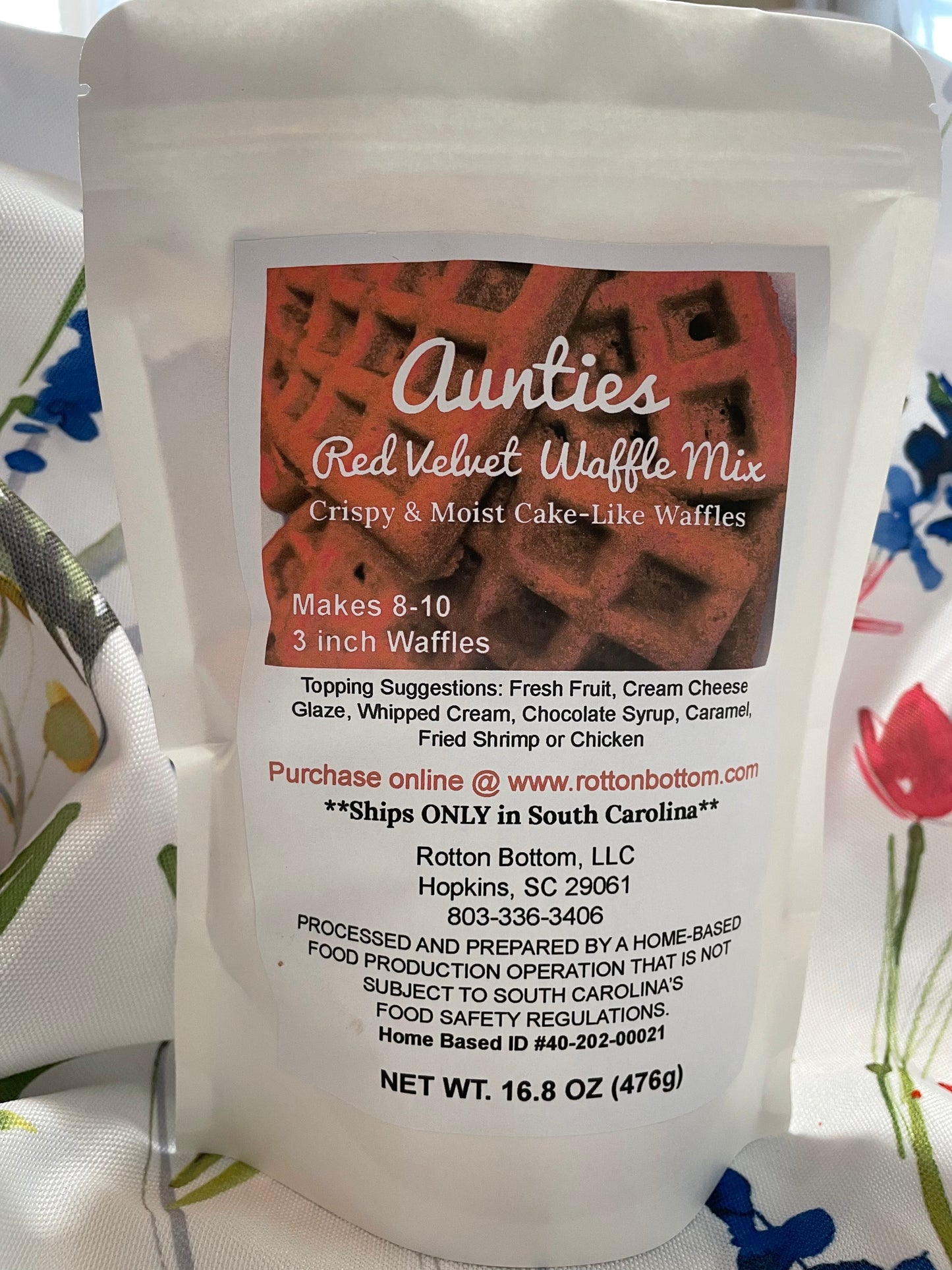 Aunties Red Velvet Waffle Mix
